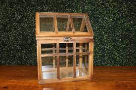 Glass Greenhouse Terrarium Card Box