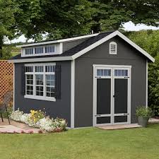 Handy Home Windemere 10x12 Wood Shed Kit W Floor 19481 8