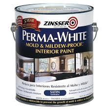 Perma White 1 Gal Mold And Mildew Proof Satin Interior Paint 2 Pack