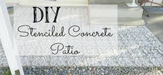 How To Stencil A Concrete Patio