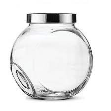 Glass Candy Jar Cookie Jar Set