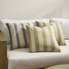 Outdoor Cabana Stripe Pillow 20x20 Dark Horseradish West Elm