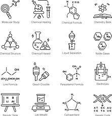 Lab Testing Linear Icons Vector Image