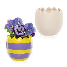Easter Egg Ceramic Plant Pots Baker Ross