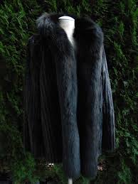 Black Fox Fur Coat