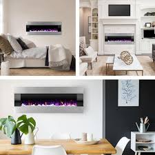 Electric Fireplace With Wall Mount