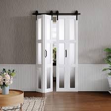 Glass Panel Barn Door Slab
