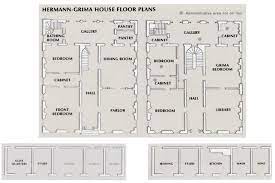 Floor Plans To The Hermann Grima House