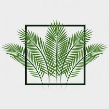 Jungle Leaves Pattern Isolated Icon Design