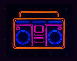 Boombox Neon Sign Boombox Led Sign