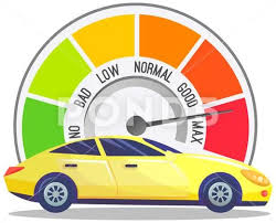 Color Sdometer And Yellow Sport Car