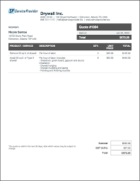 Free Drywall Estimate Template Easy