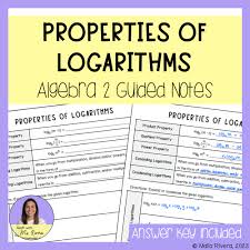 Properties Of Logarithms Made By Teachers