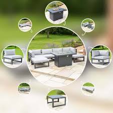 Harrier Alu Garden Sofa Set Build Your