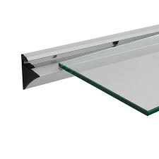 Modern Clear Glass Floating Shelf
