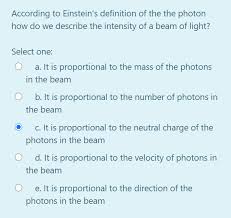 definition of the the photon chegg