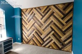 Diy Herringbone Wood Paneled Wall