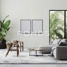 Poster Frames In Modern Living Room