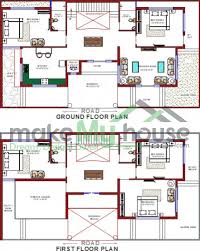 Buy 65x35 House Plan 65 By 35 Front