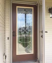 Hinged Decorative Stained Door Glass