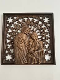 Holy Family Wooden Wall Art Religious
