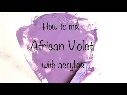 How To Make Violet Acrylics Color