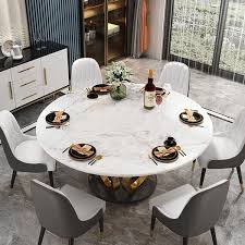 Sintered Stone Top Round Dining Table