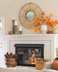 Fall Mantel And Fireplace Decor