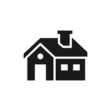 House Icon With Ventilation And Chimney
