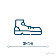 Shoe Icon Linear Vector Ilration