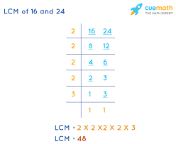 Lcm Of 16 And 24 How To Find Lcm Of
