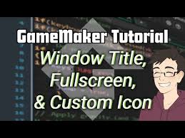 Custom Icon Gamemaker Tutorial