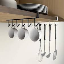 Iron Kitchen Shelf Multiuse Hook Cup