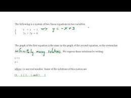 System With Infinitely Many Solutions