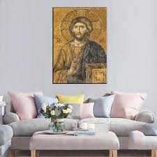 Byzantine Art Mosaic Christ Icon