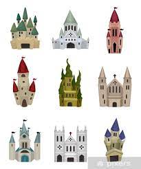 Wall Mural Cartoon Fairy Tale Castle