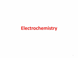 Electrochemistry Powerpoint Slides