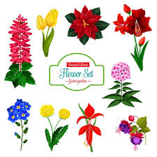 Flower Icon Of Spring Garden Flowering