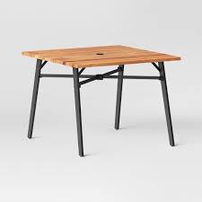 Wood Square Patio Dining Table