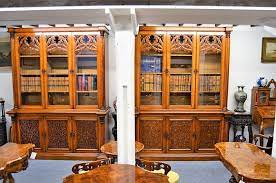 Victorian Gothic Oak Bookcases Sku15489