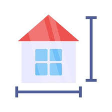 A Colored Design Icon Of Home