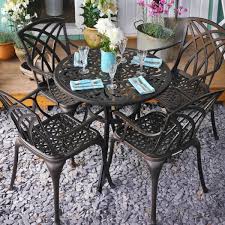 Jill Bistro Table Set 4 Seater Patio