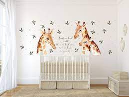 Giraffe Wall Sticker Baby Room Nursery