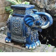 Misc Large Porcelain Elephant Stool