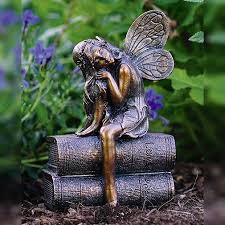 Fairy On Books Celtic Figurines