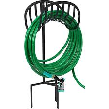 Sorbus Metal Garden Hose Holder Stand