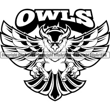 Owl Bird Night Mascot School Team Head