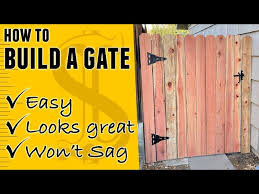 How To Build A Wood Fence Gate That Won