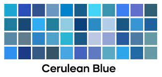 Blue Color Palette Vector Art Icons