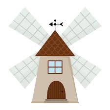 Vector Windmill Icon Isolated